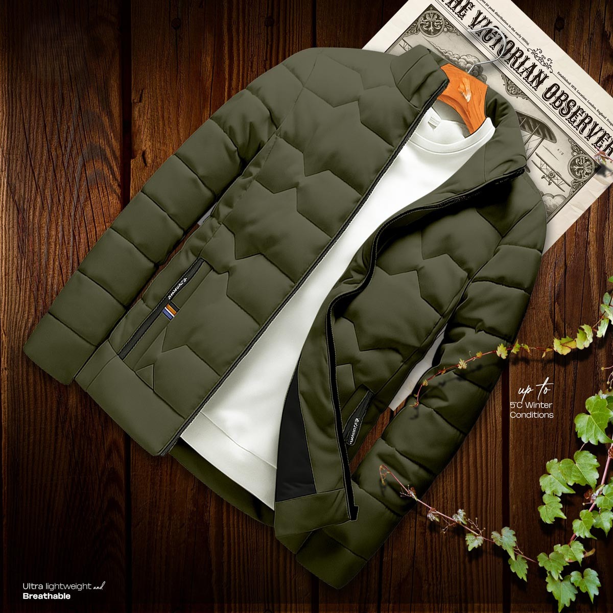 Men's Premium Padded Jacket - Stylish, Warm, and Versatile Outerwear % Men's Premium Padded Jacket - Stylish, Warm, and Versatile Outerwear