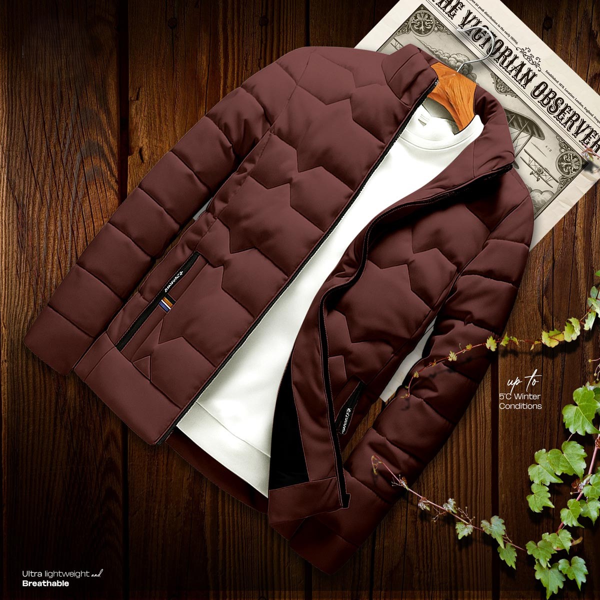 Men's Premium Padded Jacket - Stylish, Warm, and Versatile Outerwear % Men's Premium Padded Jacket - Stylish, Warm, and Versatile Outerwear