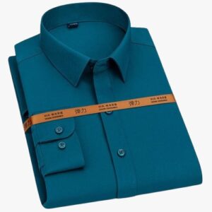 Men's Tailored Long Sleeve Dress Shirt – Elegant & Versatile Style