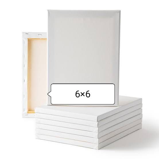 Mini 6x6 Inch White Canvas - Ideal for Art Projects and Crafts % Mini 6x6 Inch White Canvas - Ideal for Art Projects and Crafts