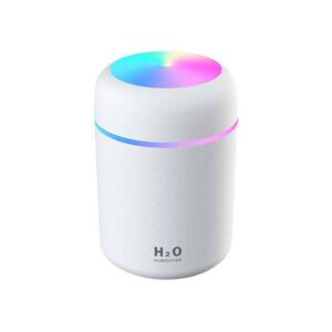 Mini USB Air Humidifier for Bedroom - High Power, Ultra-Quiet, Colorful LED Lights
