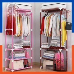 Multi-Color Clothing Rack for Organized Storage and Display