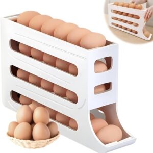 Multi-Color Egg Dispenser - Stylish Kitchen Organizer for Fresh Eggs