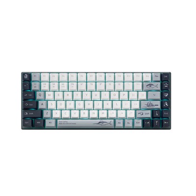 Multi-Mode Mechanical Backlit Keyboard - White and Blue by Rapoo % Multi-Mode Mechanical Backlit Keyboard - White and Blue by Rapoo