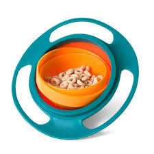 Multicolor 360° Rotating Gyro Bowl for Babies - Spill-Proof Food-Grade Tableware % Multicolor 360° Rotating Gyro Bowl for Babies - Spill-Proof Food-Grade Tableware
