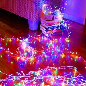 Multicolor 80 LED Fairy String Lights – 25ft Waterproof Decorative Lighting for Weddings and Parties