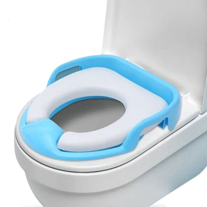 Multicolor Soft Toilet Seat for Kids - Safe Potty Training Ring with Handles % Multicolor Soft Toilet Seat for Kids - Safe Potty Training Ring with Handles