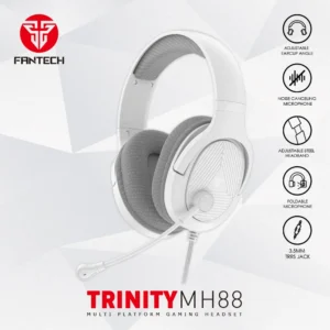 Multiplatform Gaming Headset - Fantech TRINITY MH88 Space Edition in White