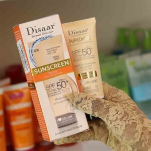 Oil-Free Sunscreen with SPF 50+ | Disaar Beauty UVA/UVB Protection Foundation 40g