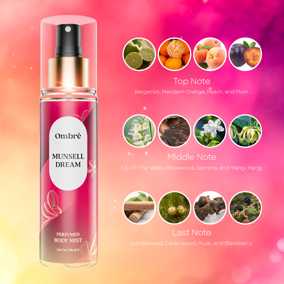 Ombre Dream Perfume Body Mist - Refreshing Fragrance - 120ml % Ombre Dream Perfume Body Mist - Refreshing Fragrance - 120ml