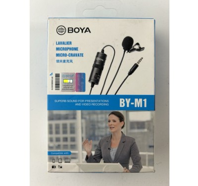 Omnidirectional Lavalier Microphone BY-M1 for High-Quality Audio Recording % Omnidirectional Lavalier Microphone BY-M1 for High-Quality Audio Recording