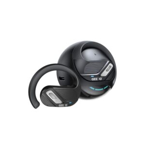 Open-Ear Wireless Earbuds – Geeoo T7 in Sleek Black Design
