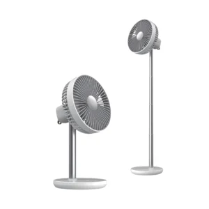 Oscillating White Table Fan by JISULIFE – Adjustable and Stylish Design