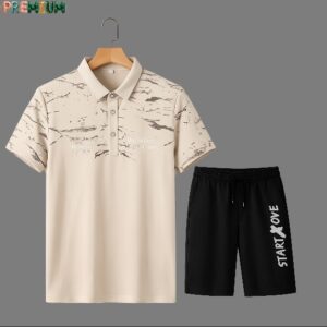 Polo Shirt and Shorts Set for Men - Stylish Casual Outfit Combo