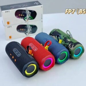 Portable Bluetooth Speaker JBL Flip 7 with RGB Lighting Effects