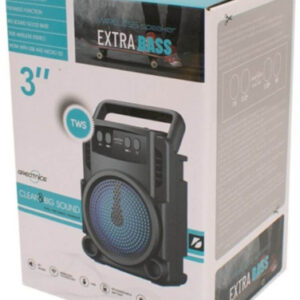 Portable Bluetooth Speaker with Extra Bass - Mini 3-Inch Wireless Audio Player, TWS & FM Functionality