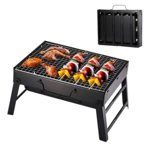 Portable Charcoal BBQ Grill Smoker for Outdoor Cooking and Camping