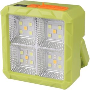 Portable LED Floodlight with Detachable Battery for Outdoor Use