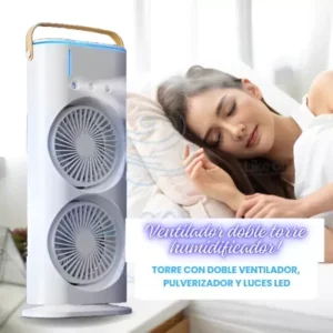Portable Light Humidifier with Double-Ended Spray Fan for Optimal Comfort