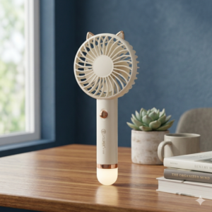 Portable Mini Handheld Fan with LED Light - JYSUPER JY-2320
