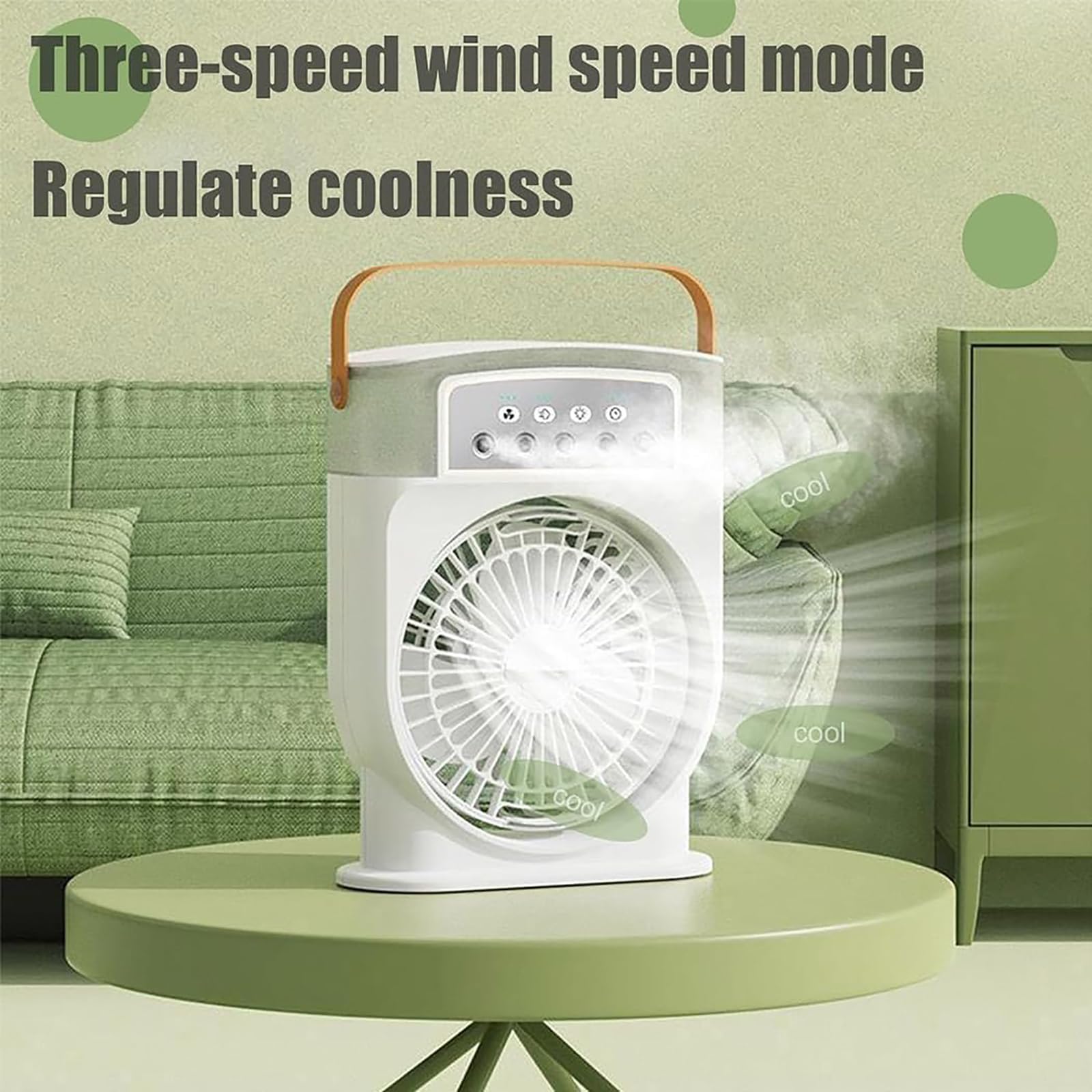 Portable Rechargeable Mist Spray Air Cooler with 5 Nozzle Design % Portable Rechargeable Mist Spray Air Cooler with 5 Nozzle Design