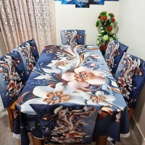 Premium 3D Print Tablecloth Set - Stylish Home Decor for Dining Tables