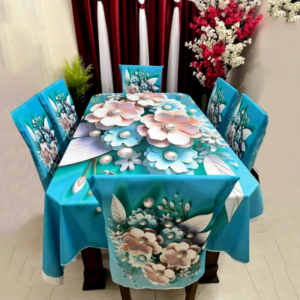 Premium 3D Printed Tablecloth Set - Elegant and Stylish Dining Decor