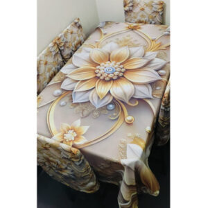 Premium 3D Printed Tablecloth Set - Elegant Design for Home Decor