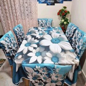 Premium 3D Printed Tablecloth Set - Elegant Design for Stylish Dining
