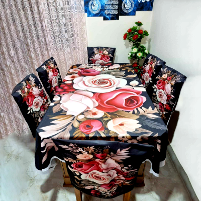 Premium 3D Printed Tablecloth Set - Elegant Design for Stylish Dining % Premium 3D Printed Tablecloth Set - Elegant Design for Stylish Dining