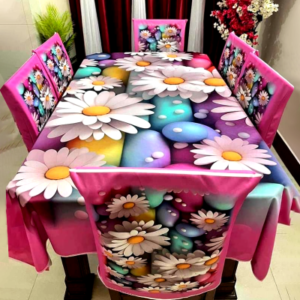 Premium 3D Printed Tablecloth Set - Elegant Home Décor for Dining Tables
