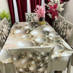 Premium 3D Printed Tablecloth Set for Elegant Dining Decor