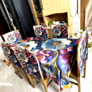 Premium 3D Printed Tablecloth Set for Elegant Dining Décor