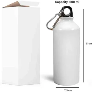 Premium 500ml White Water Bottle - Stylish & Durable Hydration Solution