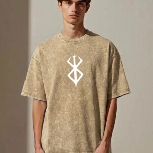 Premium Acid-Wash Drop-Shoulder T-Shirt