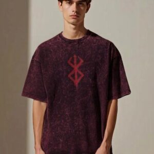Premium Acid-Wash Drop-Shoulder T-Shirt