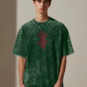 Premium Acid-Wash Drop-Shoulder T-Shirt