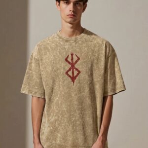 Premium Acid-Wash Drop-Shoulder T-Shirt