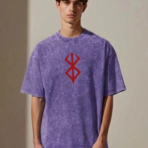 Premium Acid-Wash Drop-Shoulder T-Shirt