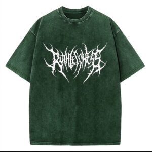 Premium Acid-Wash Drop-Shoulder T-Shirt