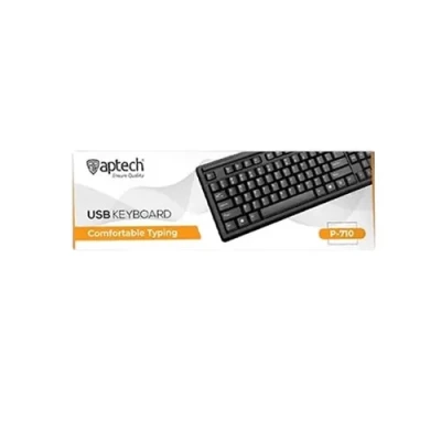 Premium Aptech P710 Wired Desktop Keyboard for Enhanced Typing Experience % Premium Aptech P710 Wired Desktop Keyboard for Enhanced Typing Experience