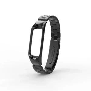 Premium Black Metal Straps for Xiaomi Mi Band 3 and 4 - Stylish & Durable