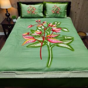 Premium Cotton Panel Bed Sheet for Comfortable Sleep and Elegant Décor