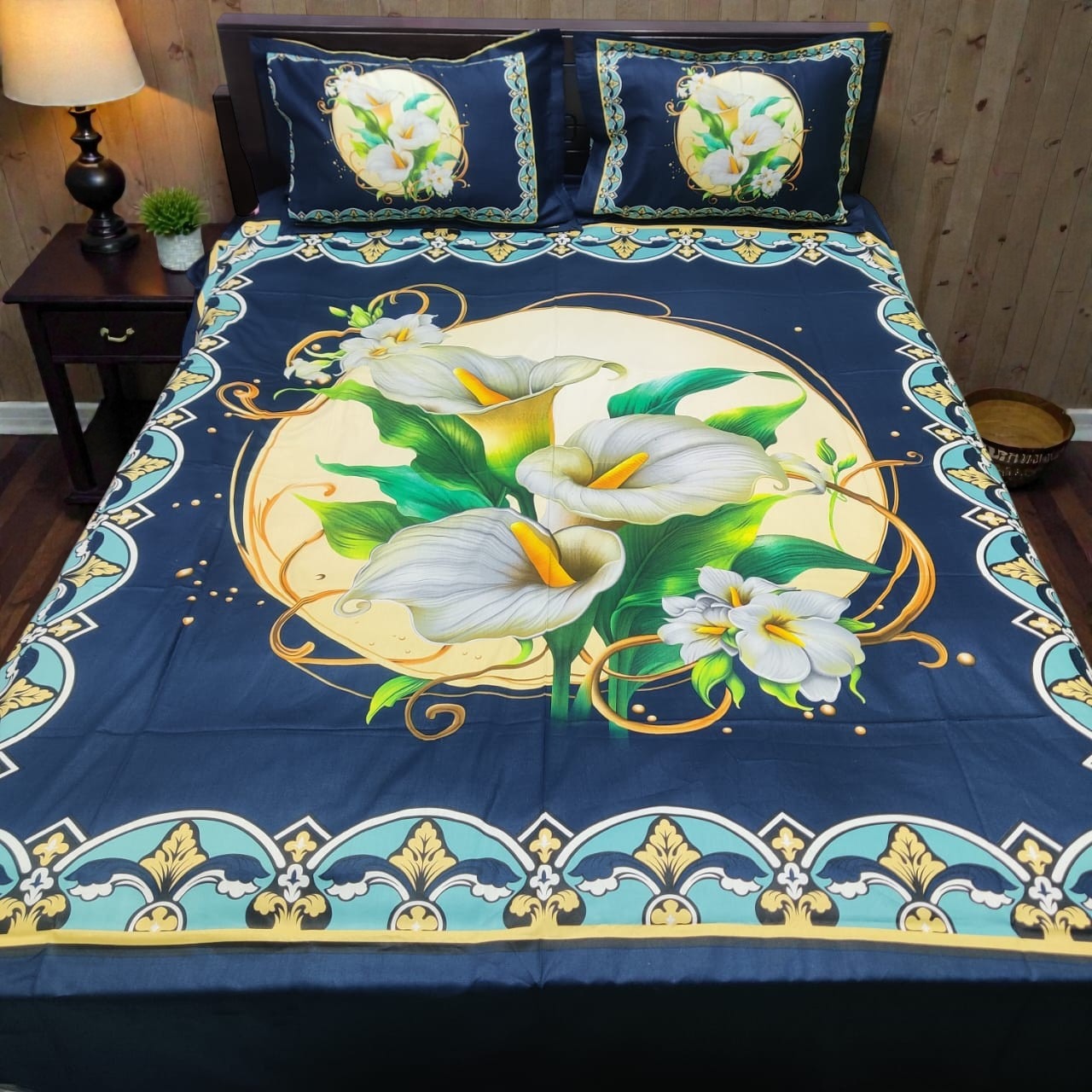 Premium Cotton Panel Bed Sheet for Luxurious Comfort and Style % Premium Cotton Panel Bed Sheet for Luxurious Comfort and Style