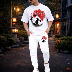 Premium Cotton T-Shirt and Trouser Set - Stylish Export Quality Combo