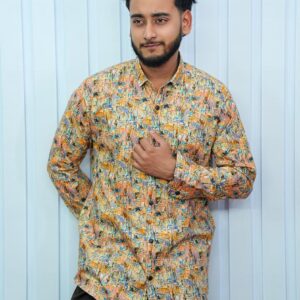 Premium Digital-Print Cotton Shirt
