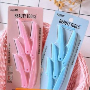 Premium Eyebrow Razors Set - 4 Pcs in Assorted Colors by Keli Beauty Tools