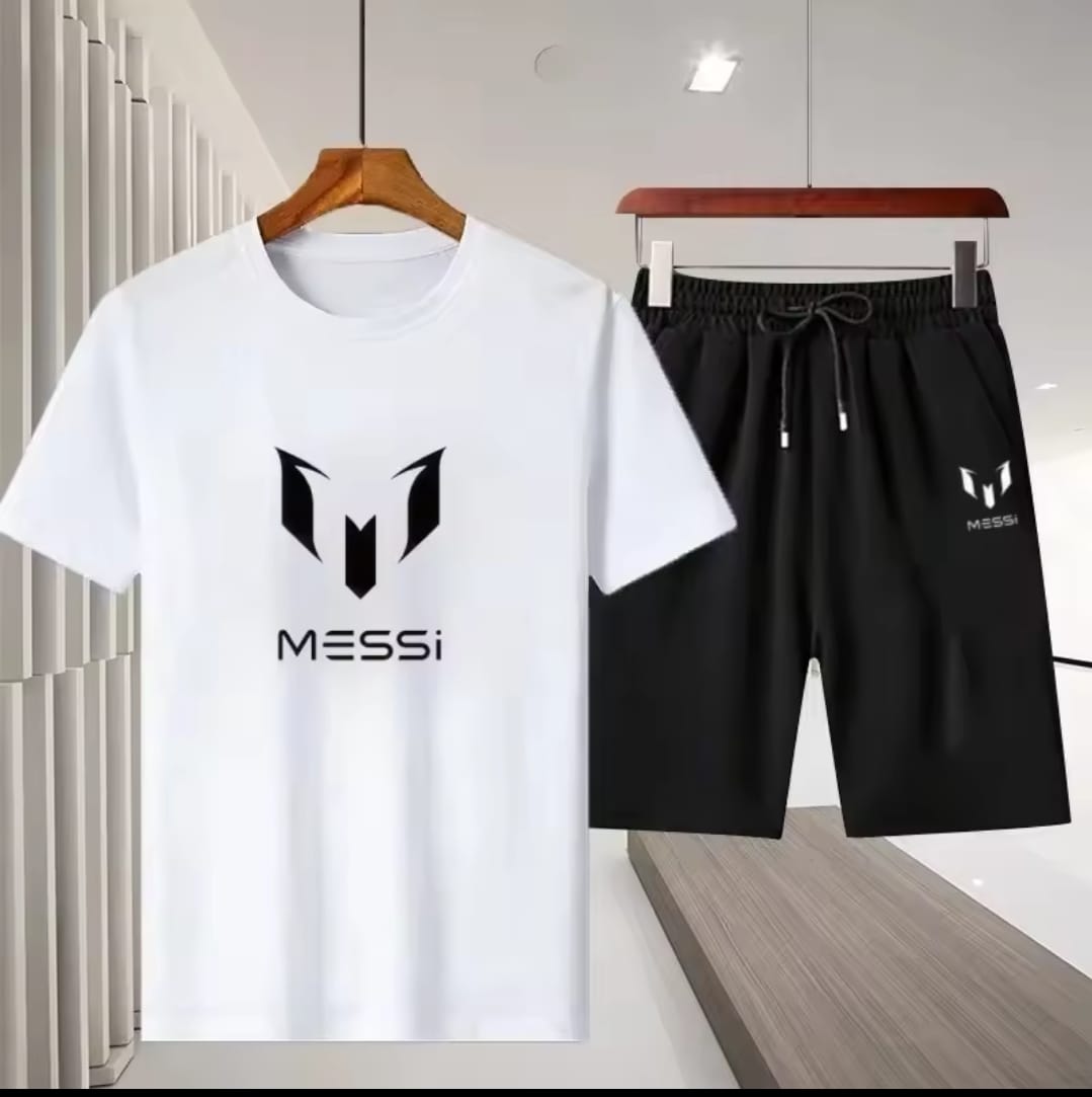 Premium Mash Fabric T-Shirt and Shorts Set for Ultimate Comfort % Premium Mash Fabric T-Shirt and Shorts Set for Ultimate Comfort