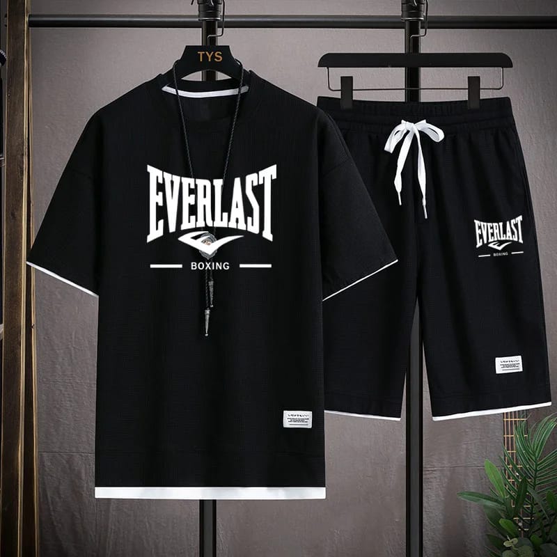 Premium Mash Fabric T-Shirt and Shorts Set for Ultimate Comfort % Premium Mash Fabric T-Shirt and Shorts Set for Ultimate Comfort