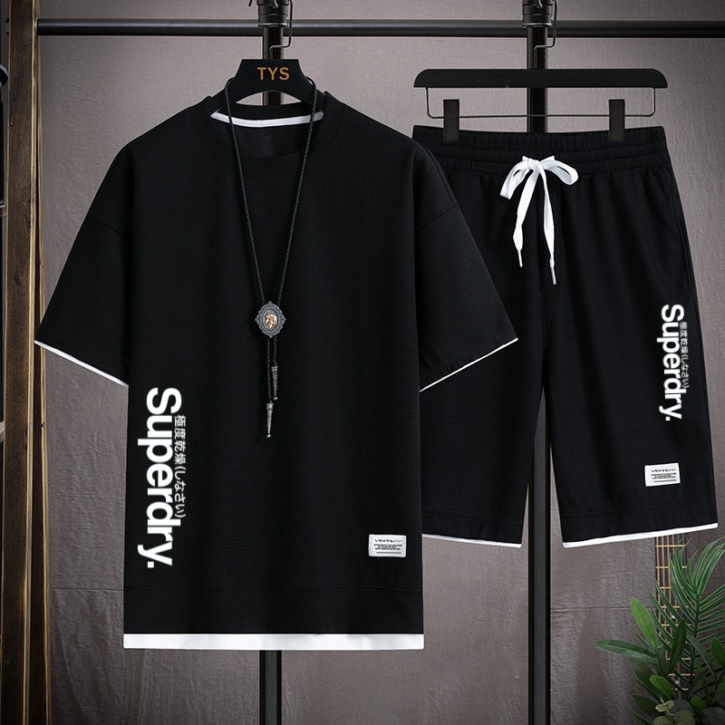Premium Mash T-Shirt and Shorts Set for Comfortable Everyday Wear % Premium Mash T-Shirt and Shorts Set for Comfortable Everyday Wear